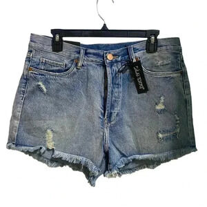 BLANKNYC Distressed Button Fly Cut Off Shorts 31